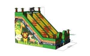 <span class=keywords><strong>2025</strong></span> thiết kế mới 5m * 6m * 6M <span class=keywords><strong>Inflatable</strong></span> động vật chủ đề lâu đài bouncy khô trượt Zoom công viên trượt ngoài trời trượt cho trẻ em - Product Image 4