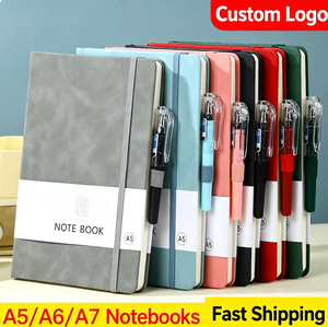 Carnet Minimaliste en Cuir Souple avec Sangle, Mini Carnet de Notes, Cahier avec Impression de Logo pour Vente en Gros - Product Image 1
