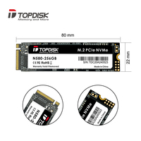 Topdisk 2280 Nvme M.2 PCIe SSD Solid State 128 Gb 256 Gb 512 Gb untuk PC Desktop