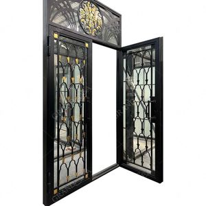 <span class=keywords><strong>ประตู</strong></span><span class=keywords><strong>หลัง</strong></span><span class=keywords><strong>เหล็ก</strong></span>ดัดสำหรับวิลล่าและโรงแรมเตาย่างแบบกระจกสองชั้นเพื่อความปลอดภัยดีไซน์ใหม่ล่าสุดสไตล์ยุโรป - Product Image 2