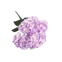 Bunga Hydrangea Buatan Tangan Tangkai Tunggal Warna Putih Pink Muda Dekorasi Rumah Alat Peraga Fotografi Pernikahan