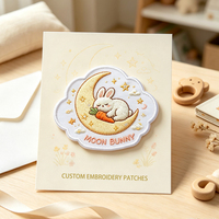 Schattige borduurpatches groothandel dierenprint konijn kat hond egel kleding hoed decoratie stof applicatie op maat gemaakte patch cartoon