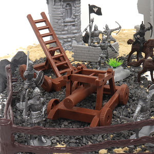 Mini-ensemble de soldats militaires anciens 71 pièces, échelle 5,5-21 cm, en plastique durable et réaliste, infanterie, chevaux, cavalerie, chariots, jouets de guerre pour - Product Image 4