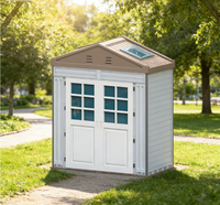 Maisonnette modulaire préfabriquée portable WooWild, alimentée à l'énergie solaire, isolée, étanche, atelier, abri pour outils, entrepôt, chalet de jardin