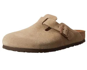 Di prima qualità uomini e donne mucca Suede sughero zoccoli, Comfort personalizzato per interni esterni in pelle muli