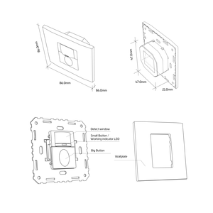 Treo Tường 220V Ánh <span class=keywords><strong>S</strong></span>áng Tự Động Trên Off Chiếm <span class=keywords><strong>S</strong></span>ự Hiện Diện Detecteur De Mouvement Chuyển Đổi PIR Cảm Biến Chuyển Động - Product Image 4