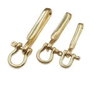Best Selling Keychain Key Ring Wallet Chain H Belt Brass U Shape Trailer Hook