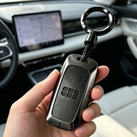 Étui de clé de voiture en alliage de zinc pour Geely Galaxy E5, Xingyao 8, L6, L7, E5 Sailing Edition, Cityray, Proton E.MAS 7, avec clip porte-clés