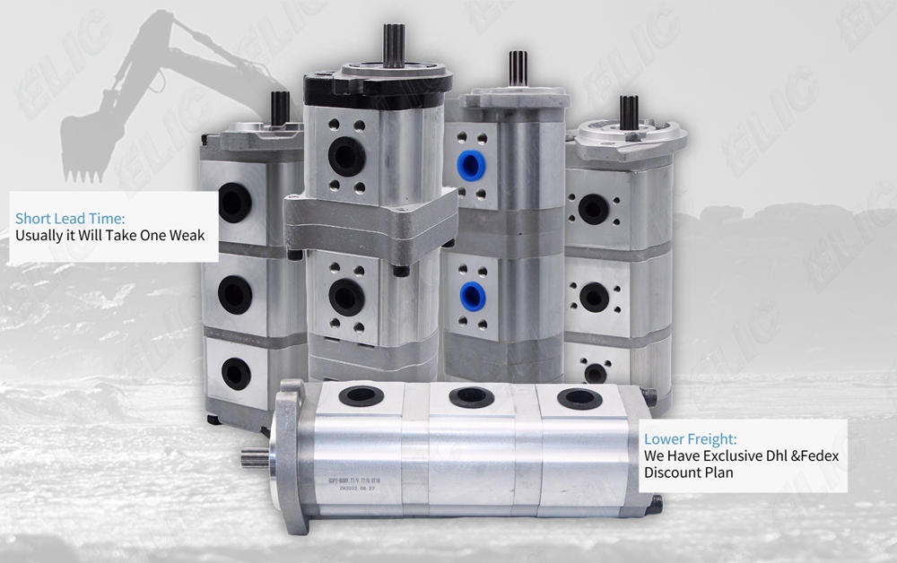 WA500-1-A pilot Pump Hydraulic 705-52-30130 Double Gear Oil Pump