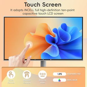 Garantía de calidad TV portátil inteligente de 21,5 pulgadas con pantalla táctil 1080p FHD Fundición inalámbrica sobre ruedas como regalo para Navidad - Product Image 5