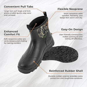 Bottes de pluie unisexes TOPIND en néoprène imperméable, portables, durables et sécuritaires pour la pêche et la <span class=keywords><strong>chasse</strong></span> - Product Image 2