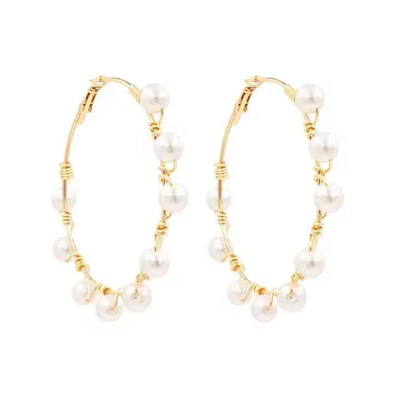 Ingrosso moda Design originale naturale orecchini di perle d'acqua dolce classici da donna Vintage gioielli accessori regalo madre