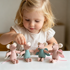 Jouet de Marionnette à Main Écologique en Coton et Lin, Thème Souris Toy Story, pour Jeu d'Imitation Unisexe, Idéal Anniversaire - Product Image 1