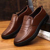 Herren Slip-on Casual Dress Loafers, Business-Walkingschuhe, Unterstützung für OEM ODM Individuelles Logo Farbe Größe Formelle Arbeits-Lederschuhe