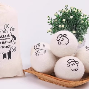 Boules <span class=keywords><strong>de</strong></span> séchage en <span class=keywords><strong>laine</strong></span> <span class=keywords><strong>de</strong></span> style nouveau modèle XL boules <span class=keywords><strong>de</strong></span> lavage <span class=keywords><strong>de</strong></span> linge en tissu naturel pour un séchage plus rapide des vêtements - Product Image 4