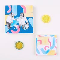 Lanweier Supermarché Source pour Plats de Fête Nouvelle Arrivée Ours Brun Série Animaux Assiettes Jetables 5 Pièces Gobelets en Papier Ensemble de Bols
