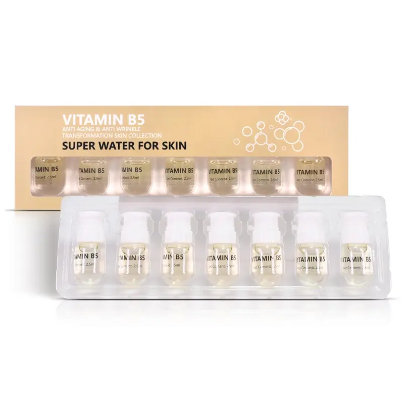 Suero Facial coreano con vitamina B5, suero hidratante antienvejecimiento para la cara, antiarrugas, blanqueador Facial, OEM