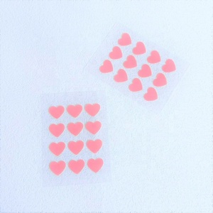 Trummed Miếng Dán Mụn Nhọt Trái Tim Tình Yêu Thời Trang Mới 12 Đếm Miếng Dán Mụn Trứng Cá Màu Hồng - Product Image 2