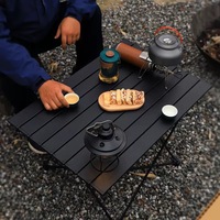 Table de camping pliable en alliage d'aluminium portable, légère, moderne, minimaliste, pour pique-nique, barbecue, simple, pour les loisirs en plein air
