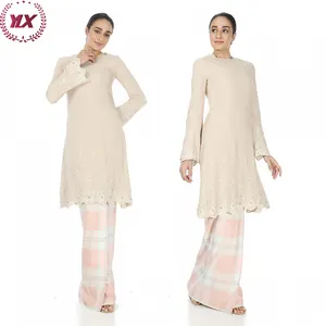 High Quality Salwar Kameez Women Wedding Abayas Prayer Dress Hijab Kaftan Muslim Dresses Baju Kurung Summer Islamic Clothing