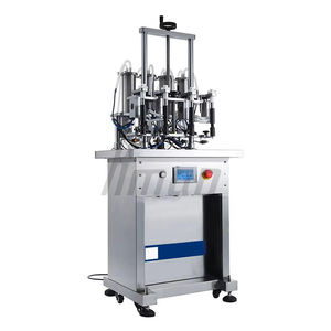 Machine de remplissage de parfum semi-automatique à 4 têtes 220V pour bouteilles en plastique/verre, haute précision, facile à utiliser - Product Image 1