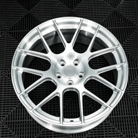 Jantes en alliage forgé multi-rayons, finition argent brossé, concaves profondes, 18-22 pouces, PCD ET personnalisé pour voitures et SUV, design de jantes sur mesure