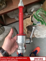 Nosel semprot Jet air api multiguna, kopling plastik 1.0 "Storz, mulut pipa semprot aliran lurus fleksibel untuk pemadam kebakaran hutan