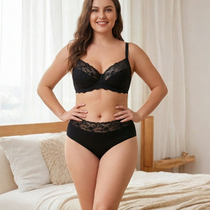 Culottes pour femmes en coton pur, taille haute, avec dentelle, respirantes, pour le commerce transfrontalier, en promotion - Product Image 2