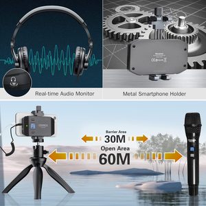 Microphone filaire <span class=keywords><strong>COMICA</strong></span> pour smartphone, microphone portable <span class=keywords><strong>Comica</strong></span> <span class=keywords><strong>CVM</strong></span>-WS50(H) pour téléphones iPhone/Android, interview - Product Image 2