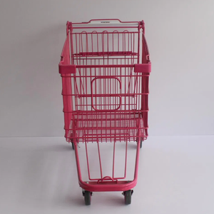 थोक गुलाबी रंग का जर्मन स्टेट सुपरमार्केट शॉपिंग कार्ट ट्रॉली की कीमतें - Product Image 3