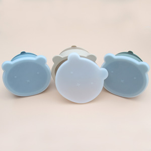 Tazón de Silicona de Grado Alimenticio Libre de BPA para Bebés, con Succión, Logotipo Personalizado, Forma de Caja con Tapa, Vajilla para Niños de 0 a 12 Meses - Product Image 4