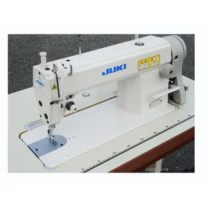 Máquina de costura industrial Jukis DDL-5550 LockStitch usada com mesa