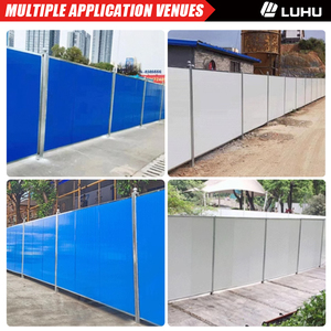 Panneau <span class=keywords><strong>de</strong></span> clôture temporaire en PVC et aluminium pour chantier, clôture colorée et garde-corps pour travaux routiers et <span class=keywords><strong>de</strong></span> construction - Product Image 6