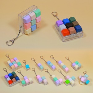 Cơ khí Keycap Keyring Móc Chìa Khóa giải nén đồ chơi bàn phím <span class=keywords><strong>Fidget</strong></span> Clicker ngón tay Bàn phím đồ chơi keycap Keychain - Product Image 5