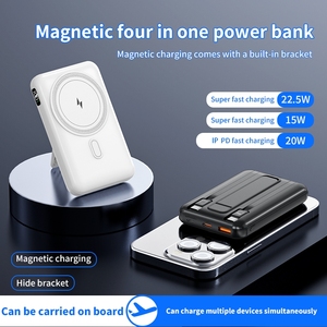 Vendere bene 10000mAh PD 22.5W <span class=keywords><strong>ricarica</strong></span> rapida magnetico <span class=keywords><strong>Wireless</strong></span> 15W portatile Power Bank cavi incorporati <span class=keywords><strong>con</strong></span> supporto per <span class=keywords><strong>telefoni</strong></span> - Product Image 5