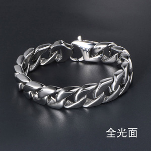 Men's Titanium Steel Bracelet Chain Geometric Design Fashion Jewelry CE473 - Product Image 3