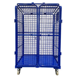 व्यावसायिक उच्च भार क्षमता फोल्डेबल लॉजिस्टिक ट्रॉली निर्बाध परिवहन के लिए नया डिजाइन, कार्गो भंडारण उपकरण - Product Image 2