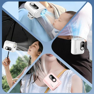 4-in-1 Handventilator mit 100 Geschwindigkeitsstufen, LED-Anzeige, Taschenlampe, Abnehmbarem Clip und 3000mAh Akku für Auto und Outdoor-Nutzung - Product Image 6