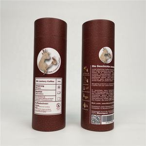 Boîte d'emballage cylindrique en carton et aluminium recyclable sur mesure pour café en poudre, tube en papier - Product Image 2