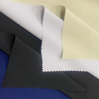 Lot de stock prêt à l'emploi, tissu pour pantalon uniforme, 93% polyester, 7% élasthanne, 155 GSM, extensible dans les 4 sens, tissé