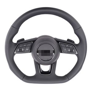 <span class=keywords><strong>Volant</strong></span> sport en fibre de carbone haute performance de luxe pour <span class=keywords><strong>Audi</strong></span> RS-<span class=keywords><strong>line</strong></span> B9 A4 A5 S4 S5, cuir perforé gris - Product Image 5