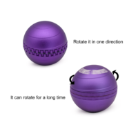 Broyeur à billes rotatif amusant et efficace, broyeur en aluminium de 63 mm, logo personnalisé, broyeur à tabac pour accessoires de fumage