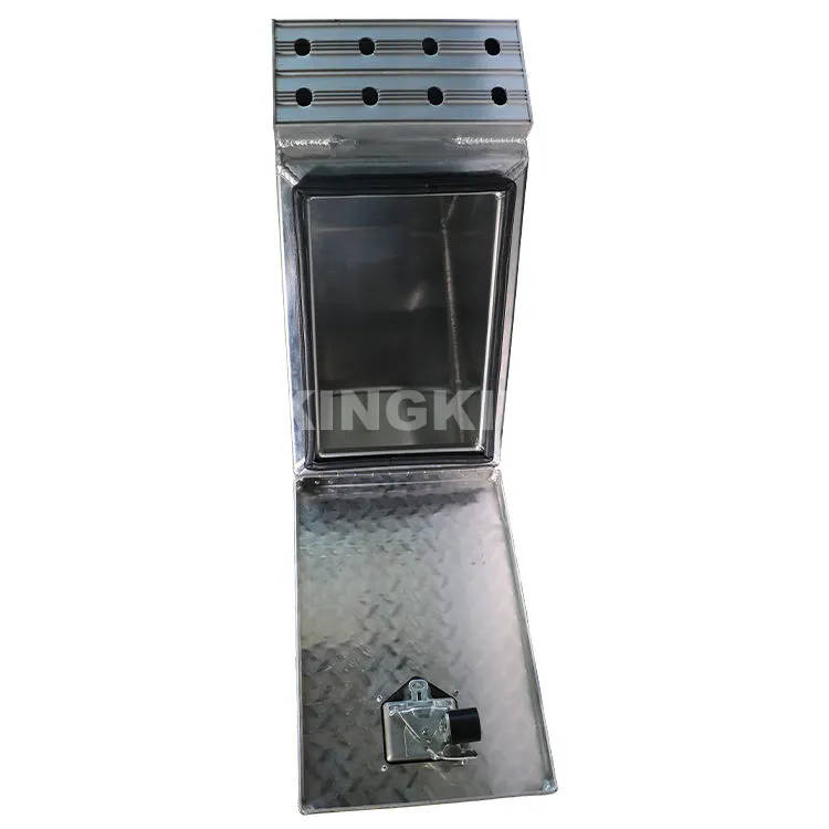 12 Inch Aluminum Truck Tool Box Non-Slip Foot Step High Quality Aluminum Diamond Plate Tool Case Truck Step Box