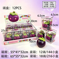 Populaire fruit- en groentechocolade bouwblokken handgemaakte squishy stressverlichtende serie