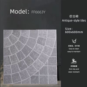 Carreaux de sol extérieurs design moderne 60x60cm, 12mm d'épaisseur, résistants aux intempéries, dalles de pavage de jardin antidérapantes <span class=keywords><strong>pour</strong></span> patio et allée - Product Image 5