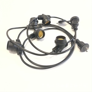 E27 Outdoor Light <b>Strings</b> IP54 Plastic Lamp Body For <b>Garden</b> LED Lighting - Product Image 5