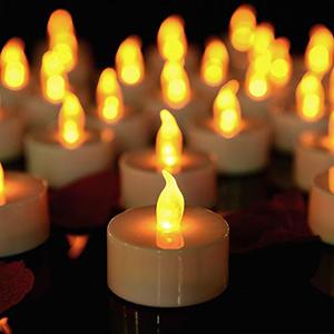 Oshine Romantic Warm Yellow Flameless Tealight Candle 200 Hours Tea <b>Light</b> Flickering Bright CR2032 <b>Battery</b> <b>Operated</b> Wedding - Product Image 3
