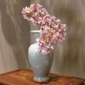 FENG SHUI AMETHYST ROSE QUARTZ CHAKRA GUÉRISON PIERRE GEMME BONSAI FORTUNE VASTU PLANTE SCULPTURE <span class=keywords><strong>ARBRE</strong></span> - Product Image 4
