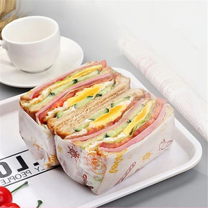 Custom Logo Printing Hamburger Oil Proof Tissue Packaging Paper Sandwich Greaseproof Shawarma <strong>Food</strong> Grade Wax Packaging Paper - Product Image 3