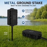 Boîte électrique étanche pour extérieur IP65, boîte de protection pour rallonge et prise, boîtier de connexion de câble résistant aux intempéries